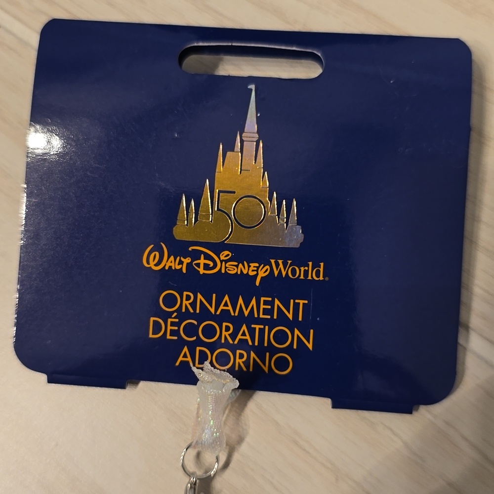 NWT WALT DISNEY WORLD 50TH ANNIVERSARY MICKEY & MINNIE LIGHT UP EAR ORNAMENT - Picture 7 of 7